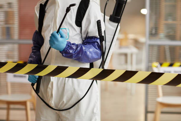 Professional Biohazard Cleanup technician working in East Rutherford, NJ
